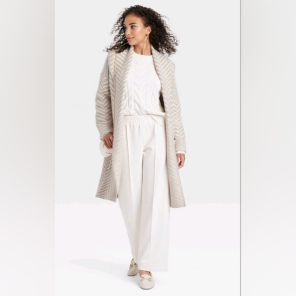 Jacquard knit coatigan - Picture 5 of 7